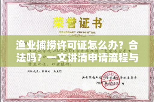 郑州渔业捕捞许可证怎么办?合法吗?一文讲清申请流程与合规要点
